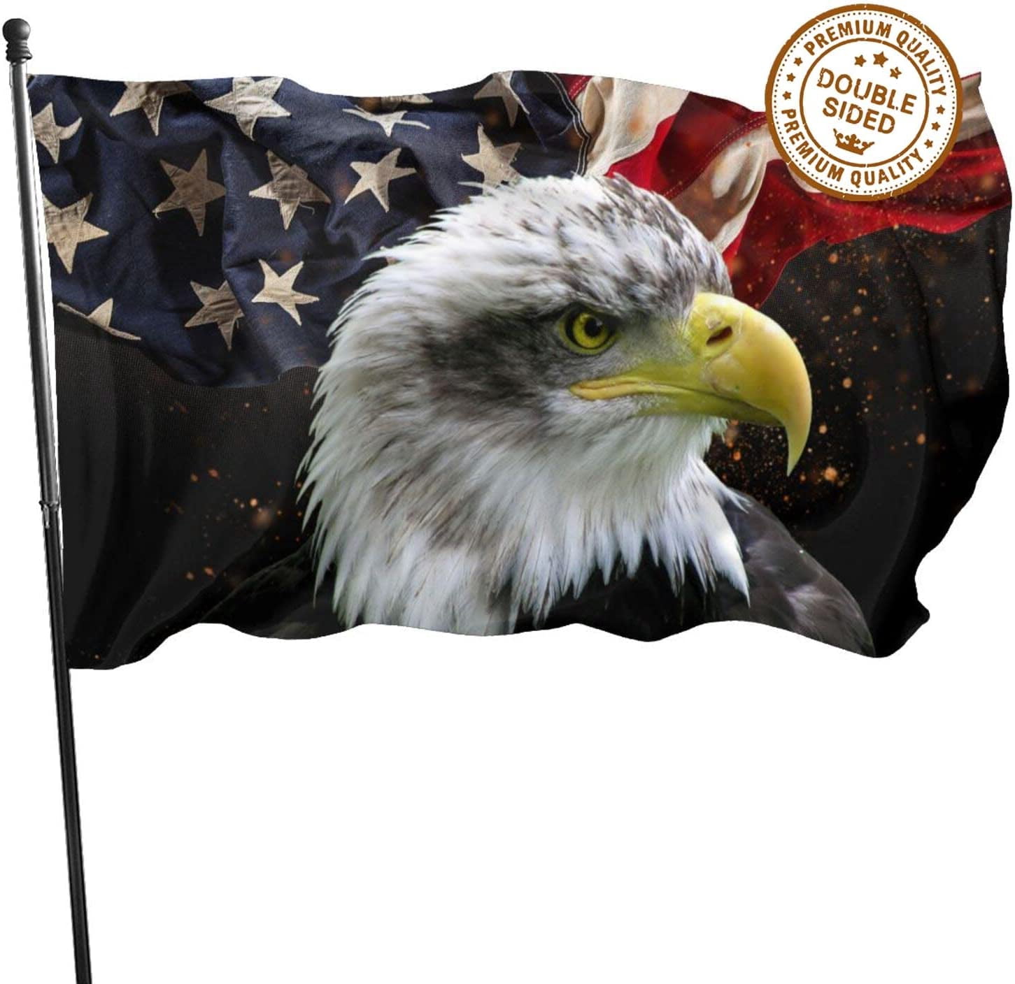 American Eagle Flag 3x5 Double Sided Freedom Flag USA Memorial Day 4th July Independence Day 9/11 Flag Durable Fade 3x5 Ft