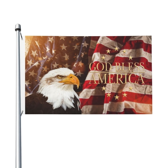 American Eagle Flags for Yard Outside Decorations 3x5 Ft Double Sided for Home Indoor Outdoor Lawn Balcony Corridor Party