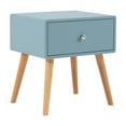 thumbnail image 1 of American Eagle Furniture 1 Drawer Wood Nightstand in Blue, 1 of 2