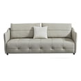 thumbnail image 1 of American Eagle Furniture Modern Genuine Leather and Plastic Sofa in Gray, 1 of 3