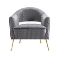 thumbnail image 1 of American Eagle Furniture Velvet Accent Chair in Gray, 1 of 3