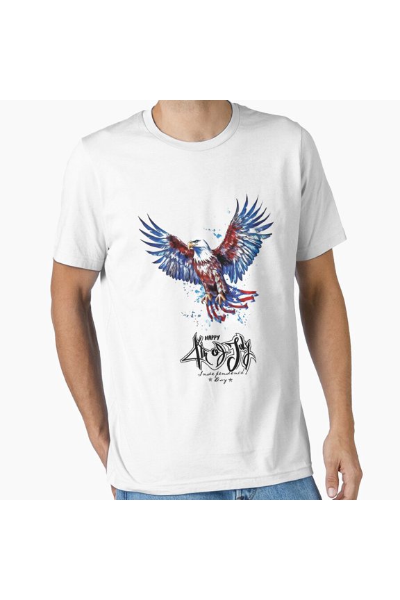 American Eagle, Independence Day, Fourth Of July T-Shirt, Gift For Patriotic, Independence Day Shirt, Red White Blue Shirt, S-5XL Birthday Gifts; For Men & Women