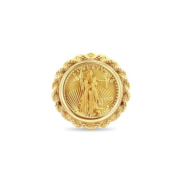 South African Coin Ring with Tree Branch Band Design - Walmart.com