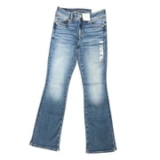 American Eagle MEDIUM BRIGHT INDIGO Womens Next Level Bootcut Jean, US 0 Reg