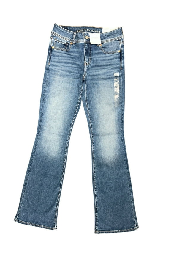 MEDIUM BRIGHT INDIGO Women's Next Level Bootcut Jean, US 14 Reg