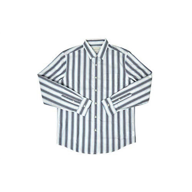 American Eagle Men's 5128410 Classic Fit Striped Button-Up Shirt, Blue  Multi (Medium) - Walmart.com
