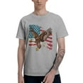 thumbnail image 1 of American Eagle Men's T-Shirt Cotton 100% Summer Tops Fashion Casual American Eagle Short Sleeves for Men Women Round Collar Top Tees, 1 of 6