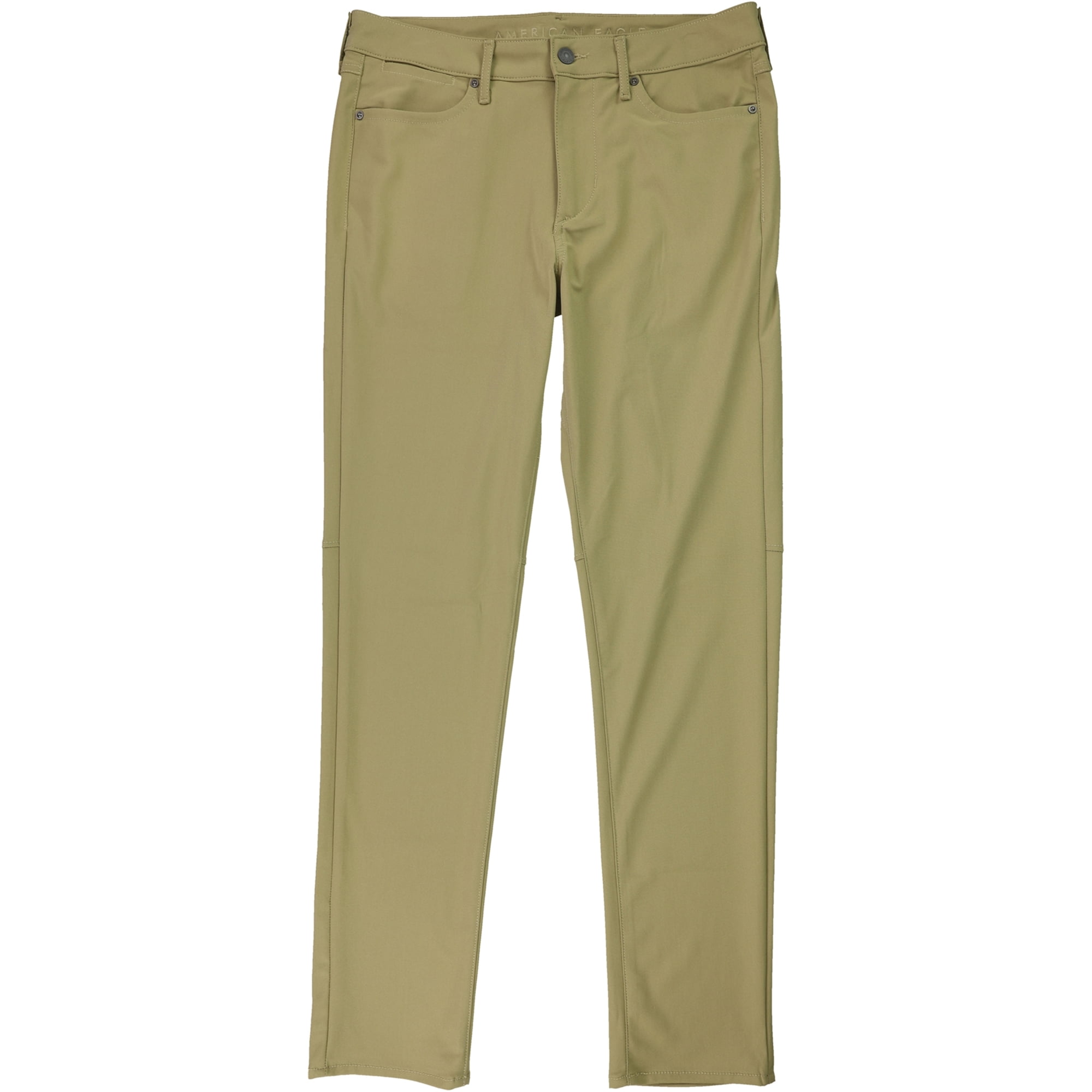 American Eagle Mens Airflex + Casual Trouser Pants, Beige, 28W x 28L