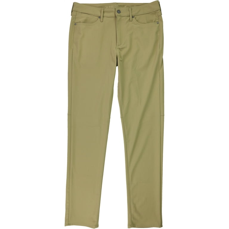 American Eagle Mens Airflex + Casual Trouser Pants, Beige, 28W x