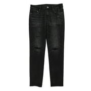 American Eagle Mens Airflex + Temp Tech Skinny Fit Jeans, Black, 32W x 32L