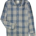 thumbnail image 1 of American Eagle Mens Classic Button Up Shirt, Blue, X-Small, 1 of 2