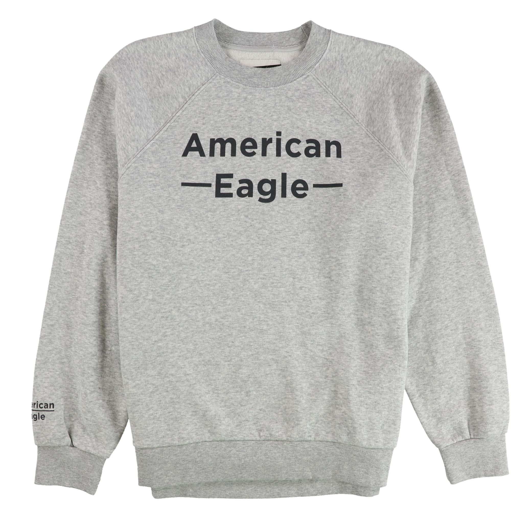 AEO American Eagle Mens Logo Sweatshirt, Grey, Small