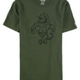 thumbnail image 1 of American Eagle Mens Mascot Graphic T-Shirt, Green, Small, 1 of 2