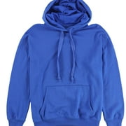 AEO American Eagle Mens Solid Drawstring Hoodie Sweatshirt, Blue, Small