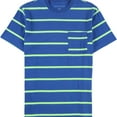 thumbnail image 1 of American Eagle Mens Striped Pocket Basic T-Shirt, Blue, Small, 1 of 2