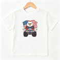 thumbnail image 1 of American Eagle Monster Truck Boys Graphic Tee, Patriotic 100% Cotton Kids Short Sleeve T-Shirt 4-13Y, 1 of 5