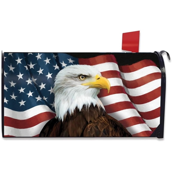 American Eagle Patriotic Large Oversized Mailbox Cover