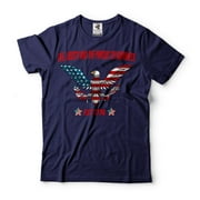 American Eagle Shirt Est 1776 Shirt Freedom Independence Shirt USA Flag Shirt Eagle Patriotic Tee XX-Large Navy Blue