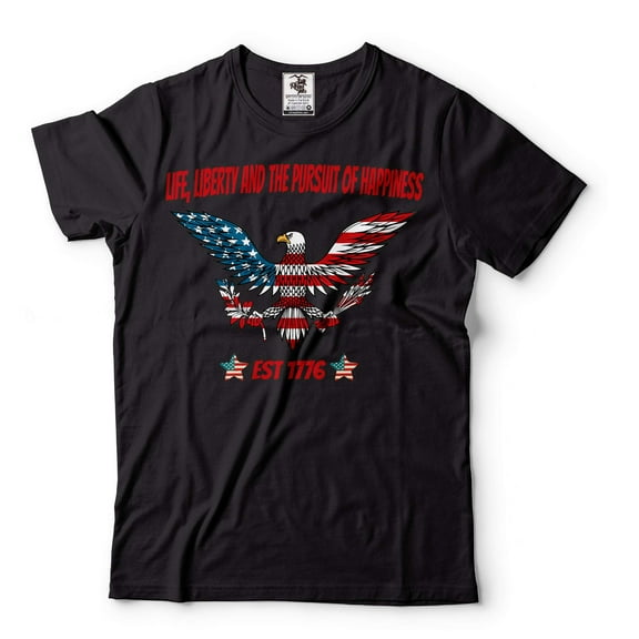 American Eagle Shirt Est 1776 Shirt Freedom Independence Shirt USA Flag Shirt Eagle Patriotic Tee