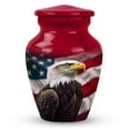 thumbnail image 1 of American Eagle: Soaring With Patriotism, Cremation Keepsake Urns, Mini Keepsake Funeral Urn, Decorative Urn, Funeral Urns, Small Keepsake Urns For Ashes 3'', 1 of 1