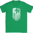 thumbnail image 1 of American Eagle T-Shirt Flag USA America 4th of July Patriot Pride Graphic Tee - Green, M, 1 of 1