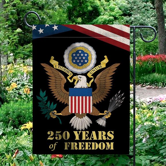 American Eagle USA 250 Years Flag 12x18 POLE NOT INCLUDED Garden Flag