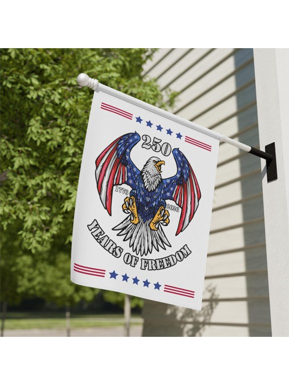 USA 250 Years Stars Stripes Flag 12x18 POLE NOT INCLUDED Garden Flag