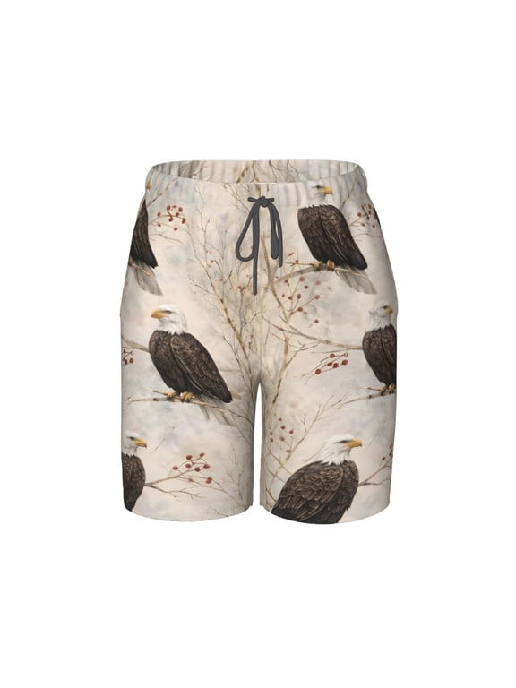 American Eagle USA Beach Pants Teen Shorts with Mesh Lining and Drawstring