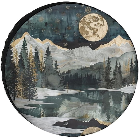 American Eagle USA Flag Spare Tire Cover Independence Day 4th of July Wheel Protectors Weatherproof for Trailer SUV Truck Camper Travel Trailer Accessories