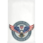 American Eagle with USA Flags_1365853802 Tea Towels Set of 4 Kitchen Dish Cloth with Hanging Loop, 18"x28" Lint-Free Absorbent Towel for Kitchen Drying Wiping and Cleaning