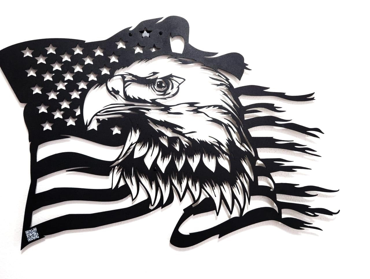American Eagle & United States Flag Metal Wall Art - Patriotic Decor ...