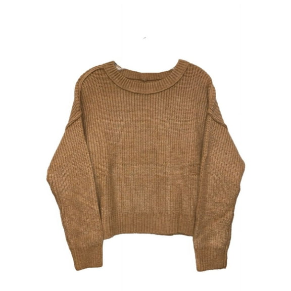 American Eagle Women's Crew neck Long sleeves Tan Sweater, S