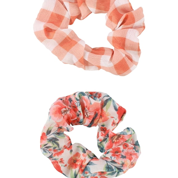 American Eagle Womens 2-Pack Hair Scrunchie, Orange