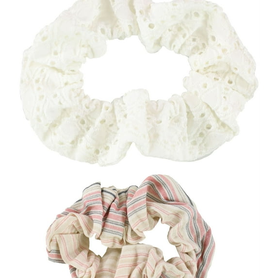 American Eagle Womens 2-Pack Hair Scrunchie, White