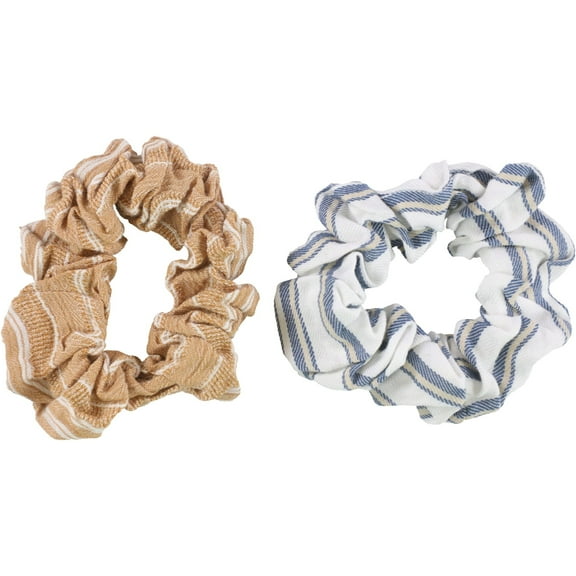 American Eagle Womens 2-Pack Stripes Hair Scrunchie, Multicoloured