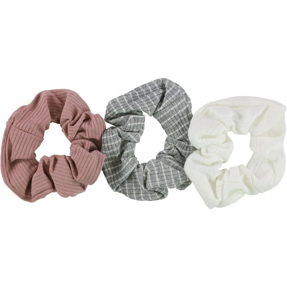 American Eagle Womens 3-Pack Ribbed Hair Scrunchie, Multicoloured