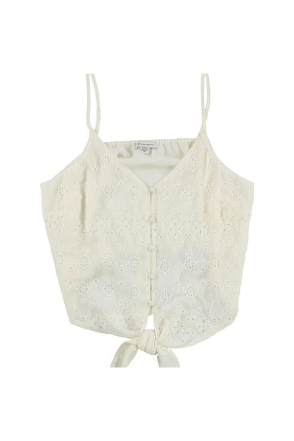 American Eagle Womens Abstract Cami Tank Top, Off-White, Medium