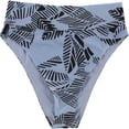 thumbnail image 1 of American Eagle Womens Abstract Lines Bikini Swim Bottom, Blue, X-Large, 1 of 2