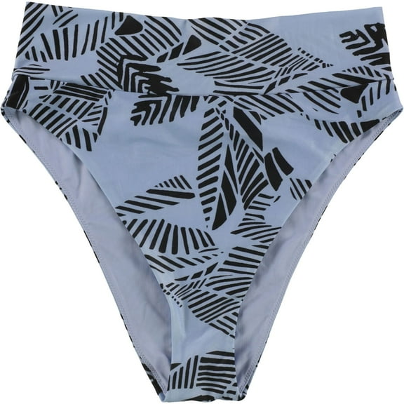 American Eagle Womens Abstract Lines Bikini Swim Bottom, Blue, X-Large