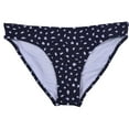 thumbnail image 1 of American Eagle Womens Abstract Textured Bikini Swim Bottom, Blue, X-Small, 1 of 2