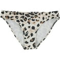 thumbnail image 1 of American Eagle Womens Animal Print Bikini Swim Bottom, Off-White, X-Small, 1 of 2