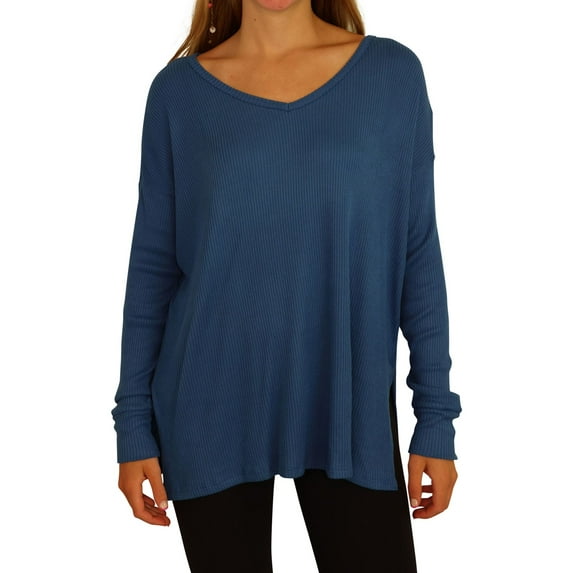 American Eagle Womens Camo Pullover Blouse, Blue, Medium