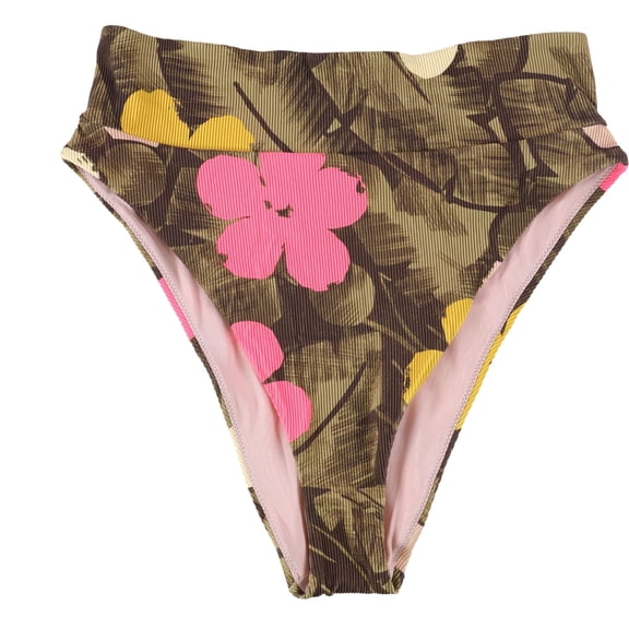 American Eagle Womens Cheeky Bikini Swim Bottom, Brown, Large