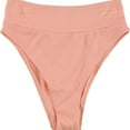 thumbnail image 1 of American Eagle Womens Cheeky Bikini Swim Bottom, Orange, Small, 1 of 2