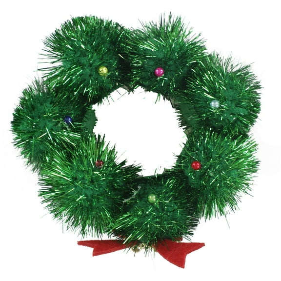 American Eagle Womens Christmas Hair Scrunchie, Green