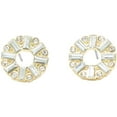 thumbnail image 1 of American Eagle Womens Circles With Rhinestones Stud Earrings,, 1 of 3