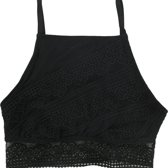 American Eagle Womens Crochet Lace Bralette, Black, X-Small