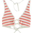 thumbnail image 1 of American Eagle Womens Crochet Stripe Bikini Swim Top, Orange, Large, 1 of 2