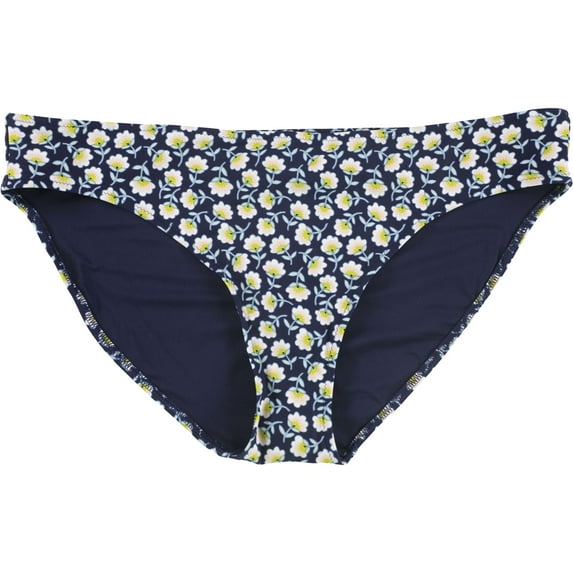 American Eagle Womens Floral Bikini Swim Bottom, Blue, X-Large