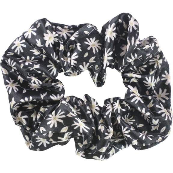 American Eagle Womens Floral Hair Scrunchie, Black